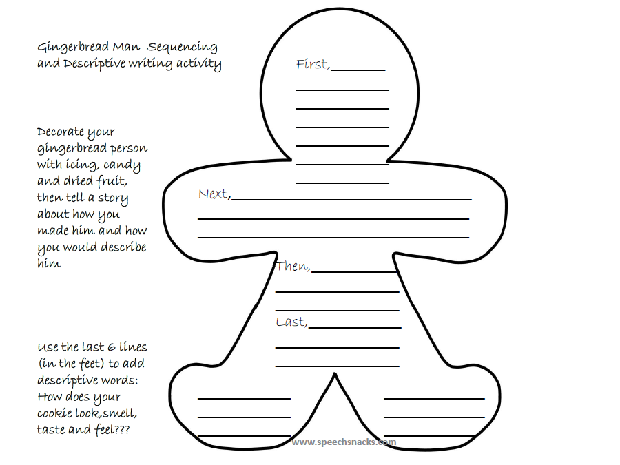 Using Gingerbread Man Cookies to Teach Language Skills