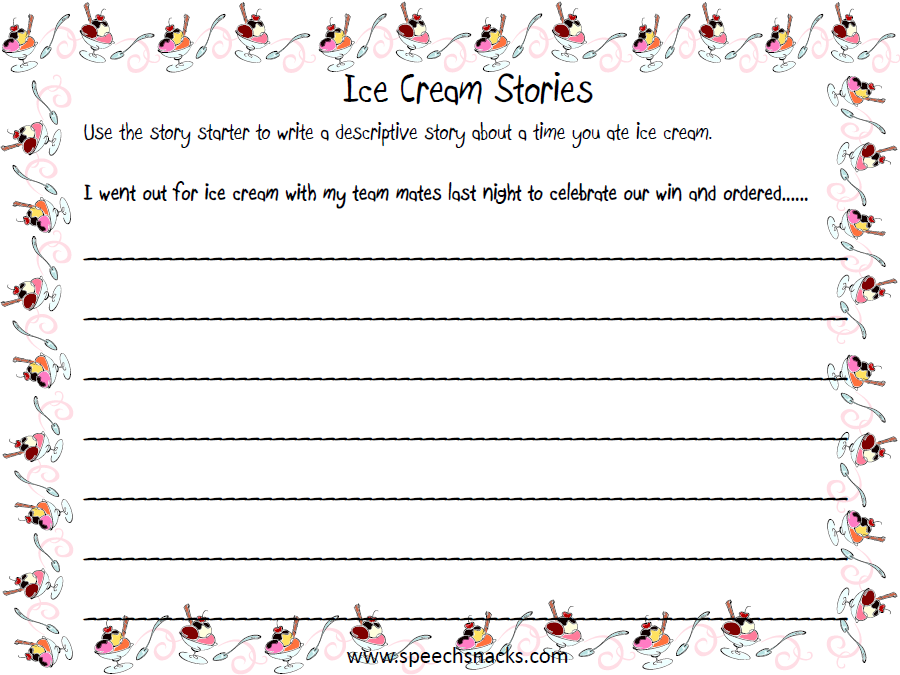 Story starter sentences