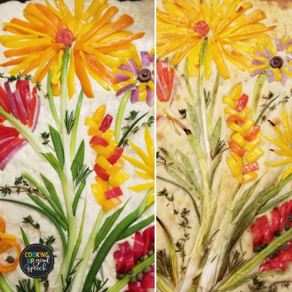 Focaccia Flower Bread Art